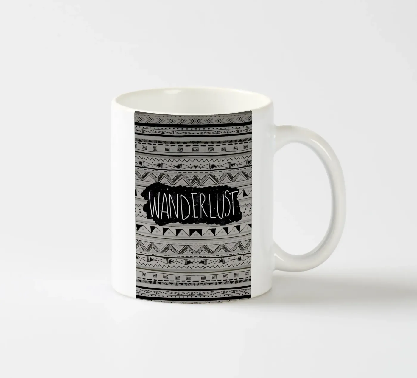 Wanderlust ceramic mug by Vasare Nar