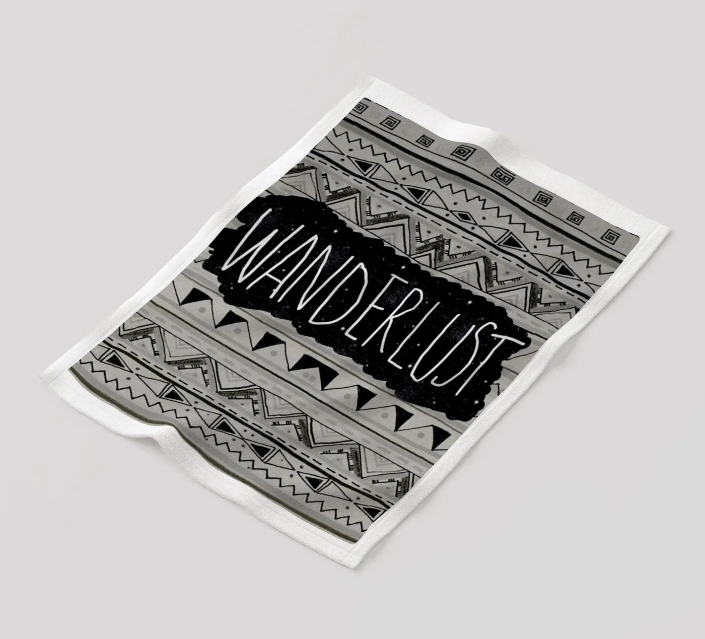 Wanderlust fleece blanket by Vasare Nar