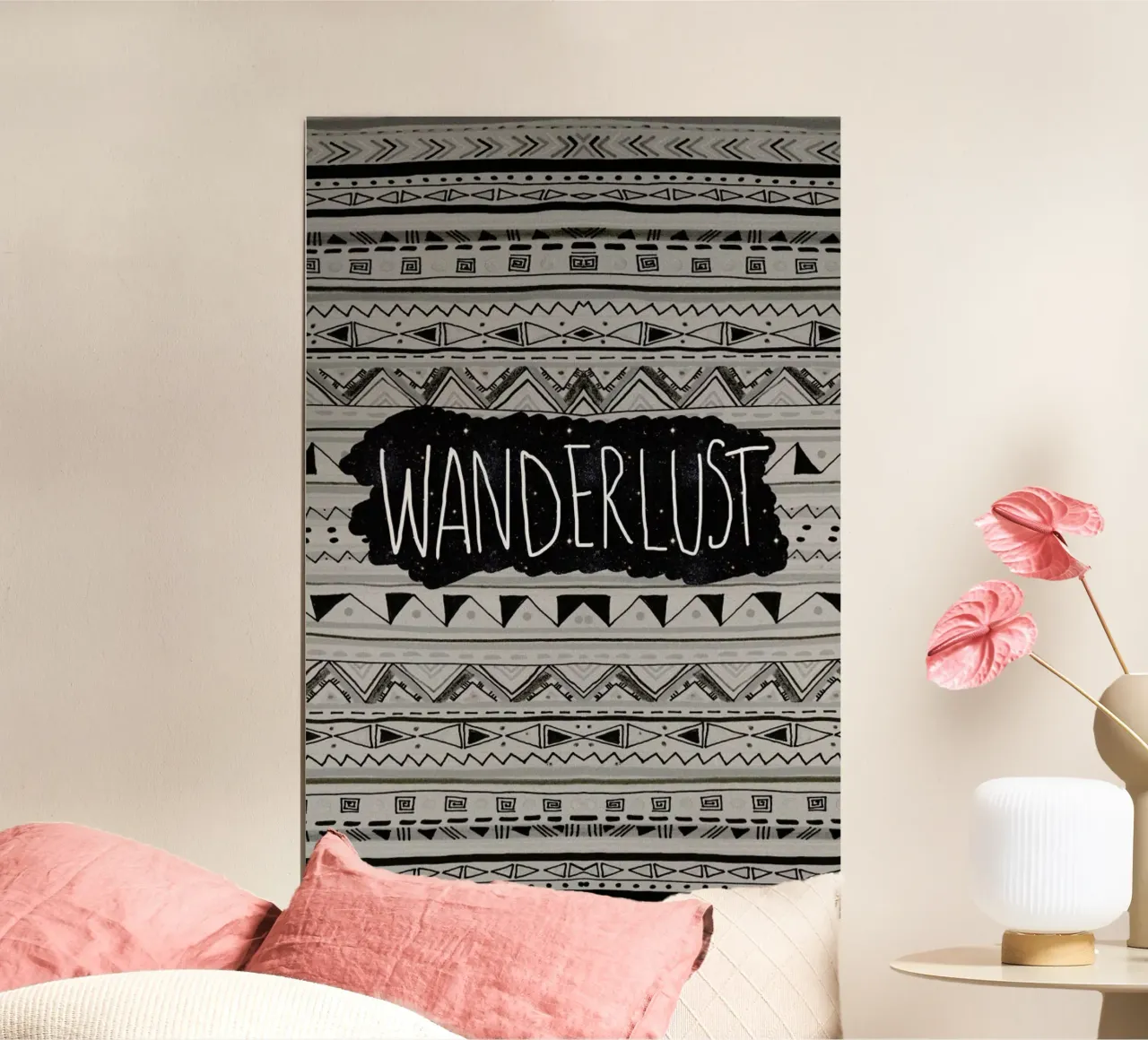 Wanderlust poster con telaio in alluminio da Vasare Nar