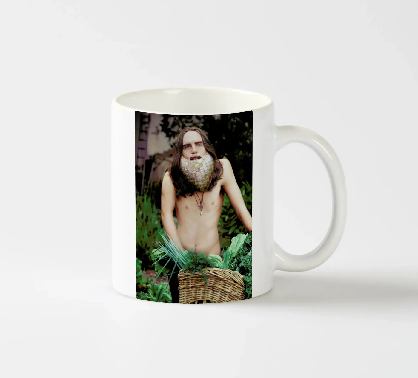 Postiche 2 ceramic mug by Julian Wolkenstein
