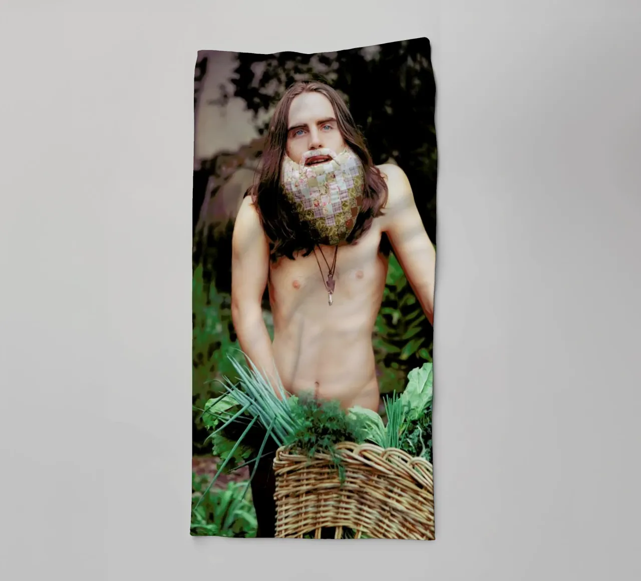 Postiche 2 towel by Julian Wolkenstein