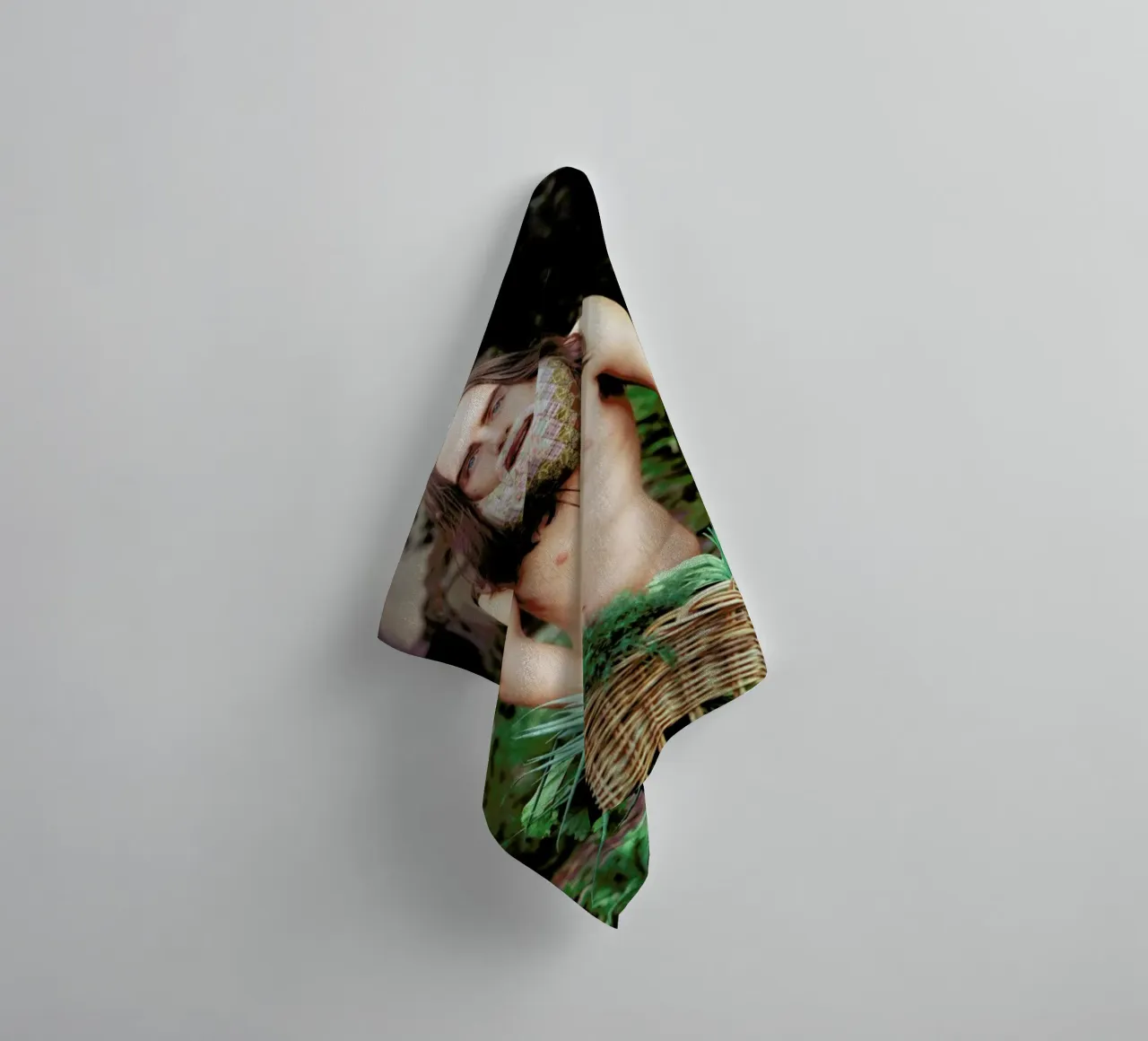Postiche 2 towel by Julian Wolkenstein