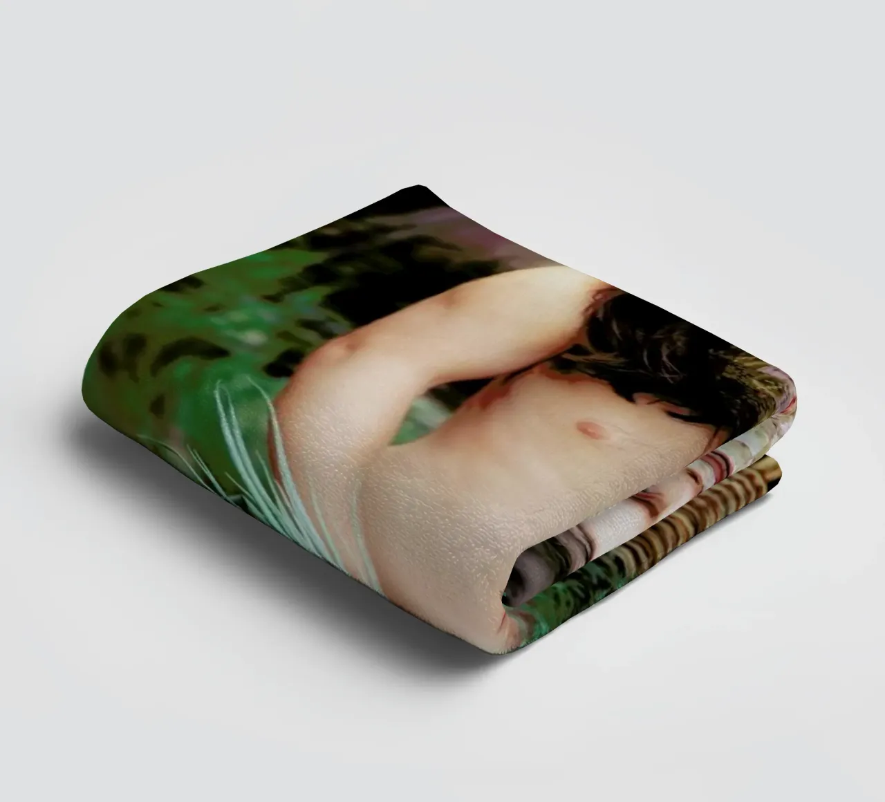 Postiche 2 towel by Julian Wolkenstein