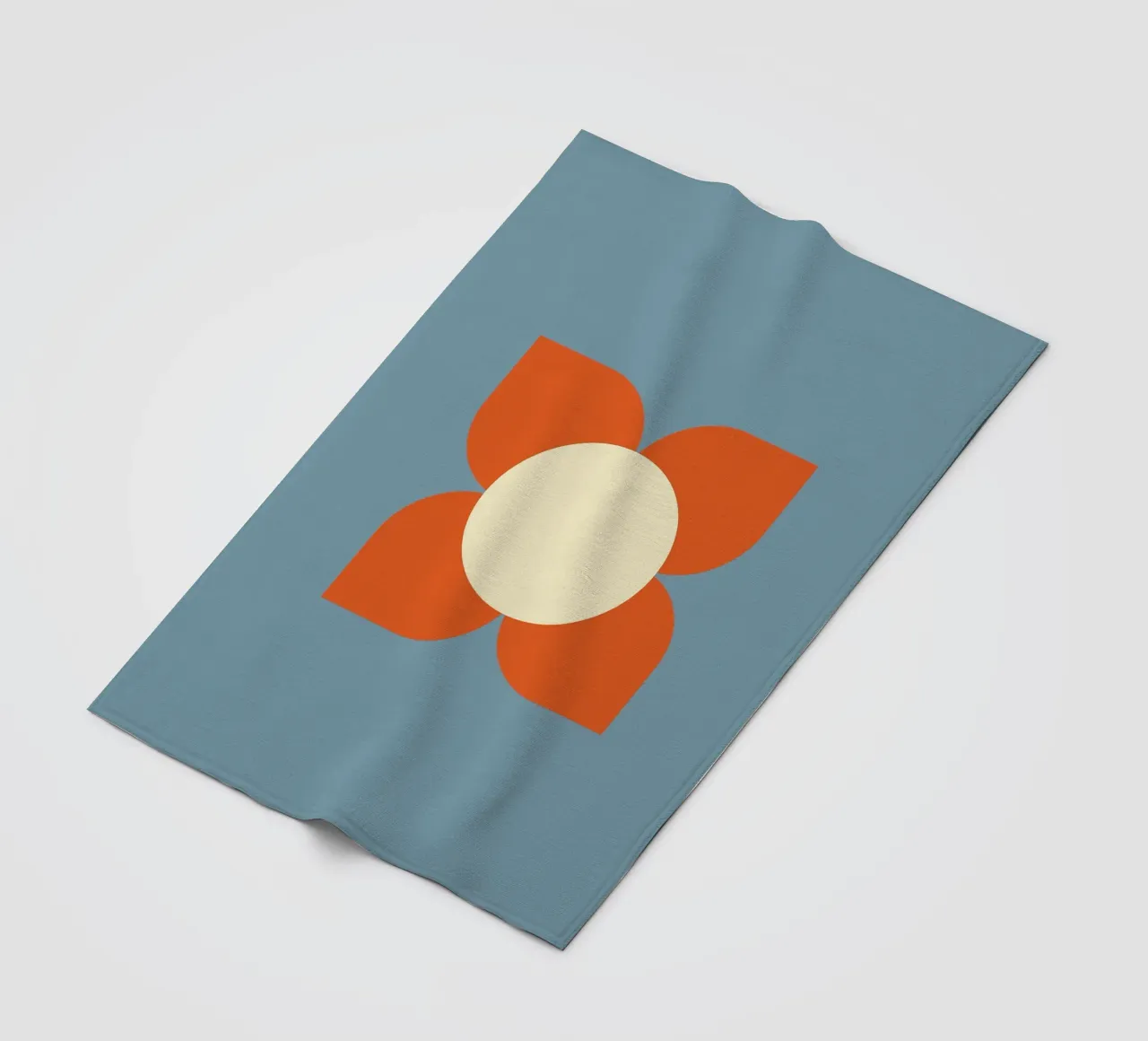 Retro Bloom Harmony - Floreale geometrico di metà secolo coperta in pile da susanacosta