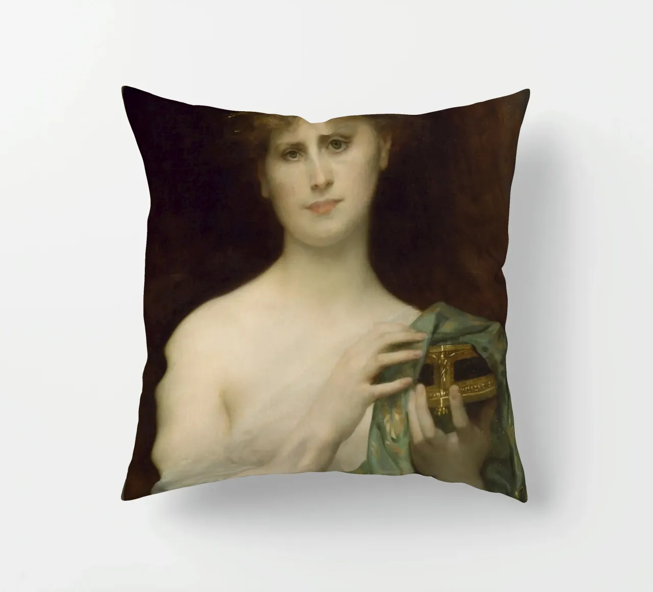 Alexandre Cabanel: Pandora cuscino da Little Art Histories