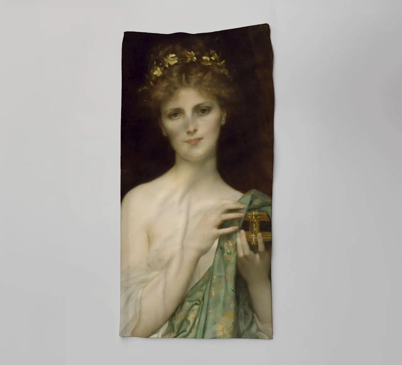 Alexandre Cabanel: Pandora asciugamano da bagno da Little Art Histories