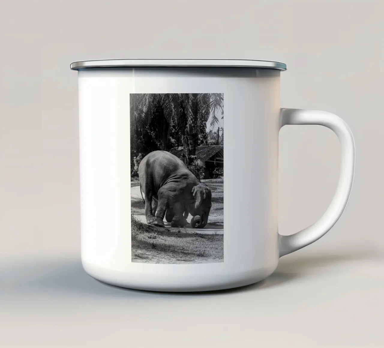 Elephant tazza in smalto da G.W