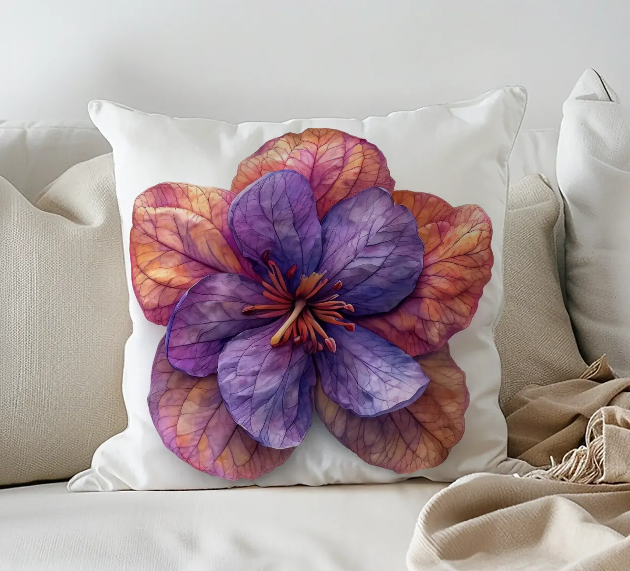 Fiore di orchidea 3 cuscino da Bold Blooms