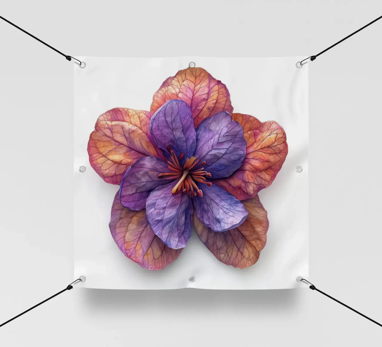 Fiore di orchidea 3 telo in pvc da Bold Blooms