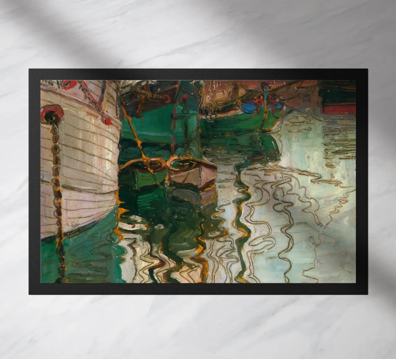 Egon Schiele - Il porto di Trieste zerbino da Timeless Artworks