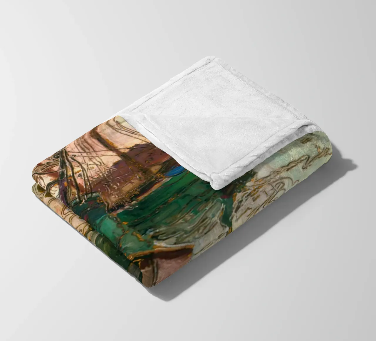 Egon Schiele - Il porto di Trieste coperta in pile da Timeless Artworks