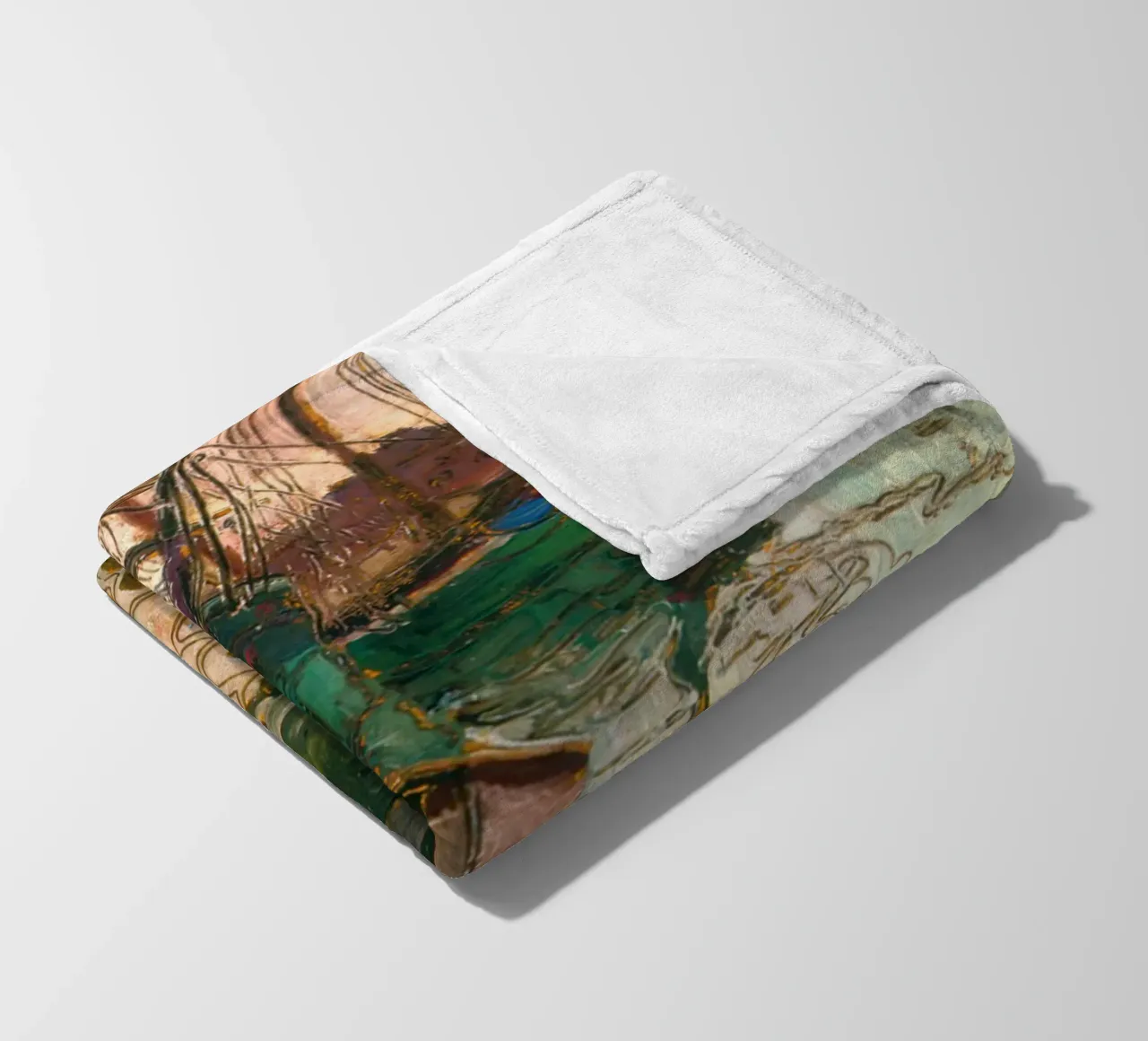 Egon Schiele - Il porto di Trieste coperta in pile da Timeless Artworks