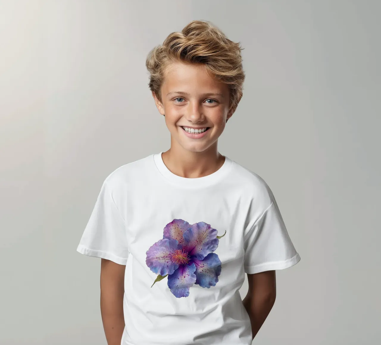 Orchid Flower 1 kids t-shirt by Bold Blooms