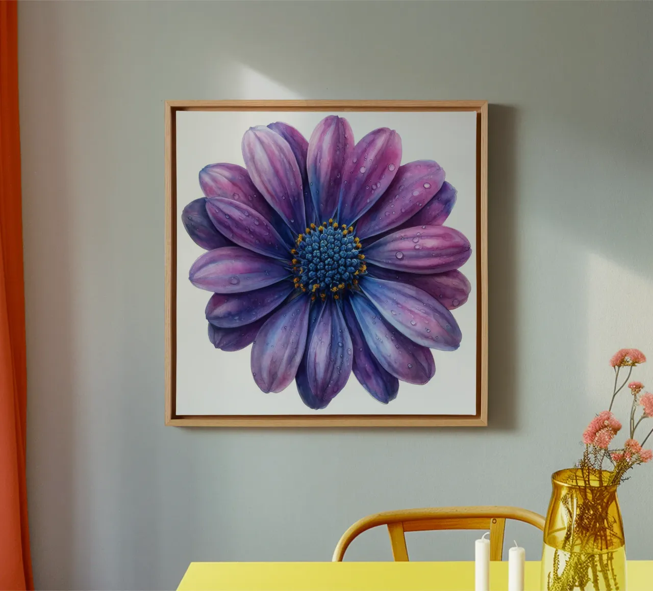 Osteospermum Fiore 2 tela con Cornice a cassetta da Bold Blooms