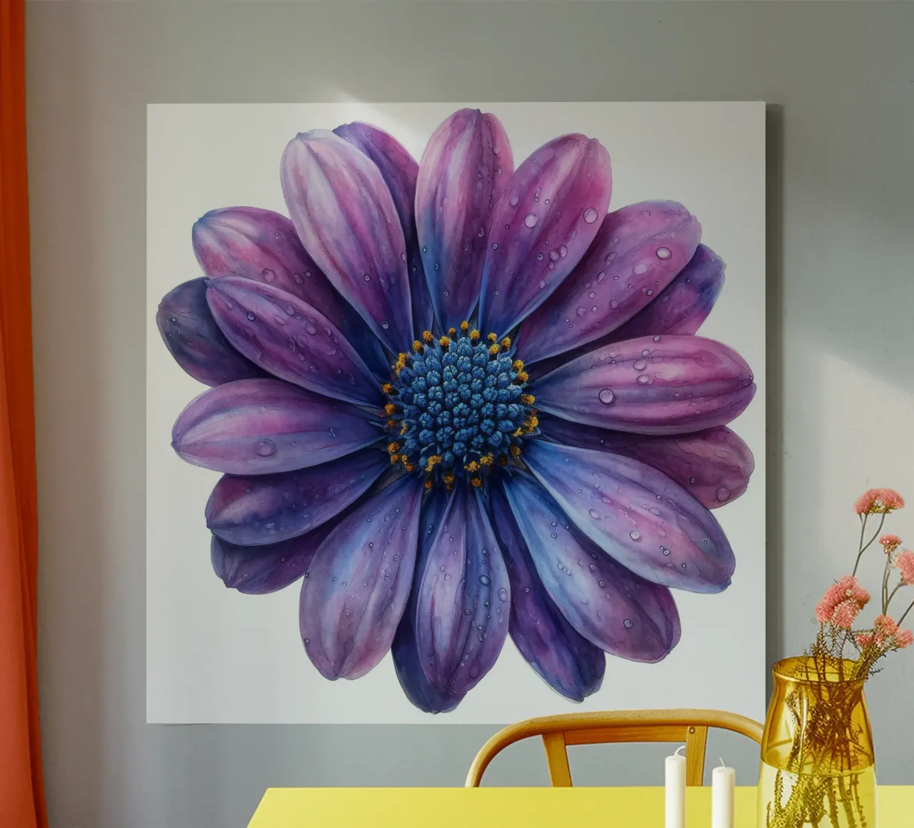 Osteospermum Fiore 2 tela con Cornice a cassetta da Bold Blooms