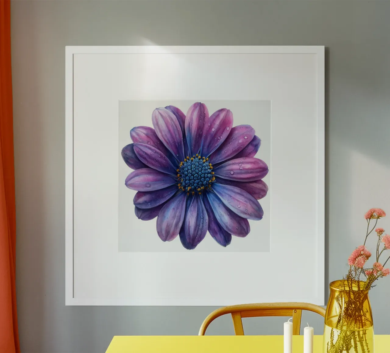 Osteospermum Fiore 2 carta hahnemühle da Bold Blooms