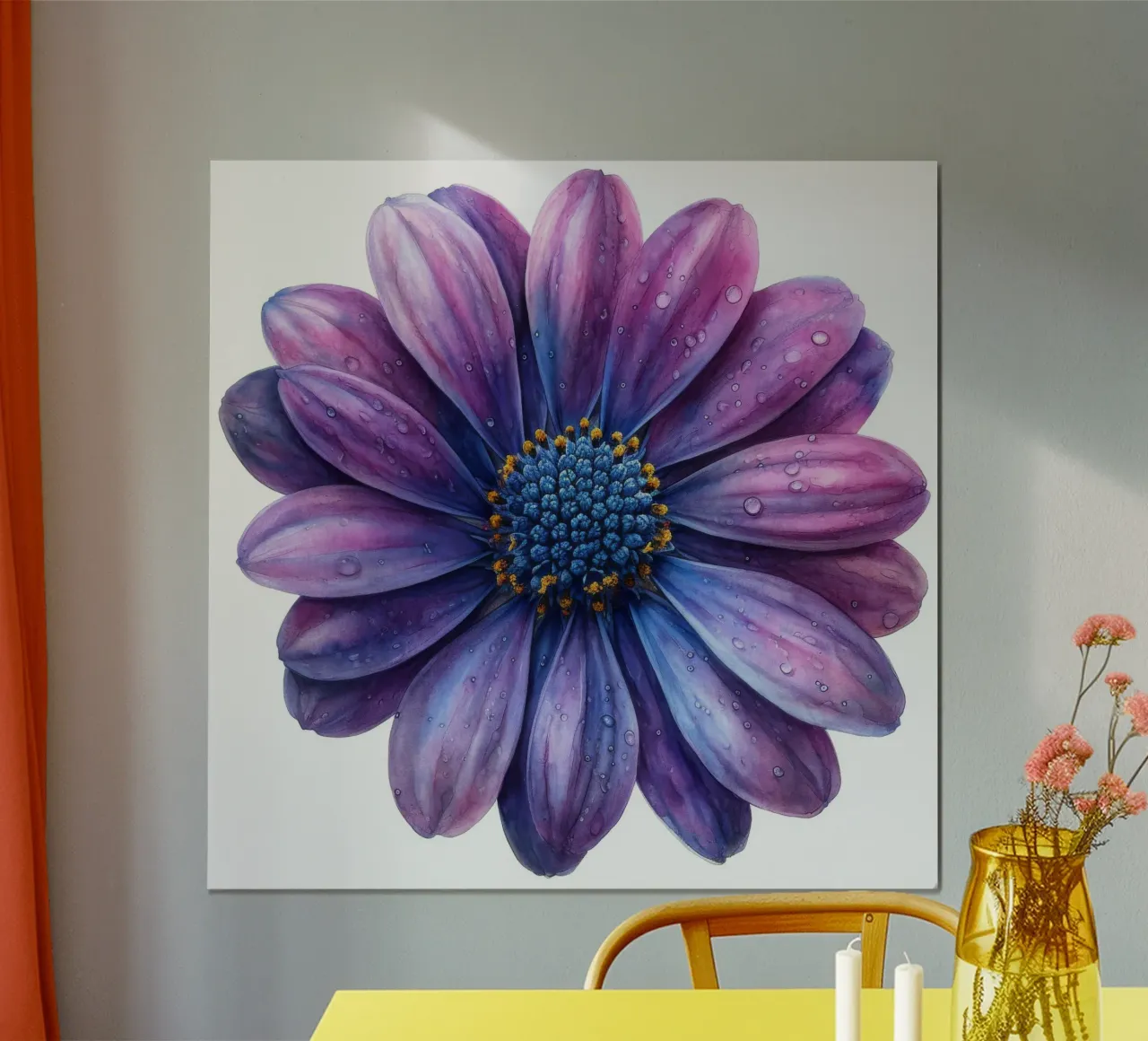Osteospermum Fiore 2 carta hahnemühle da Bold Blooms