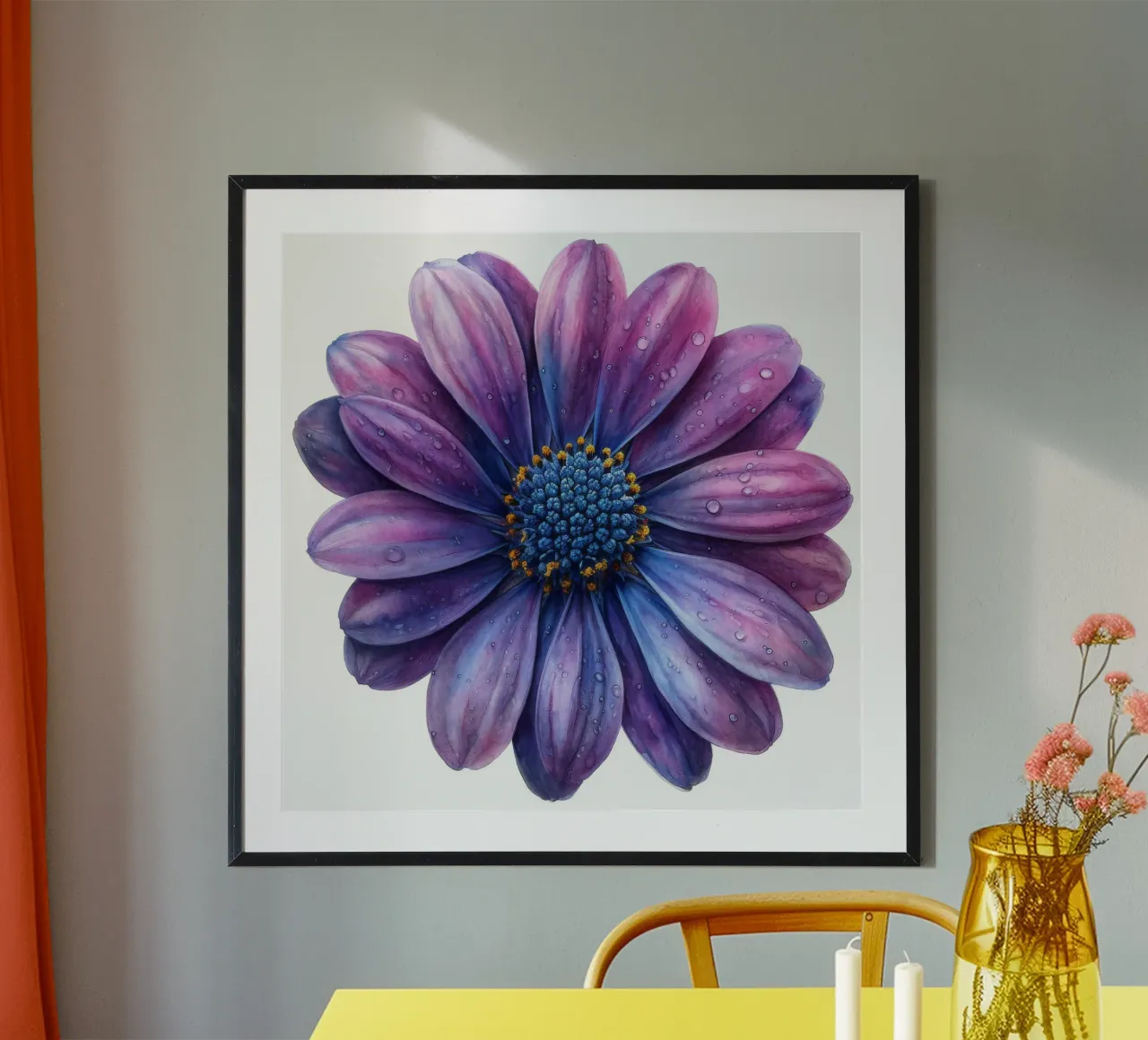 Osteospermum Fiore 2 carta hahnemühle da Bold Blooms