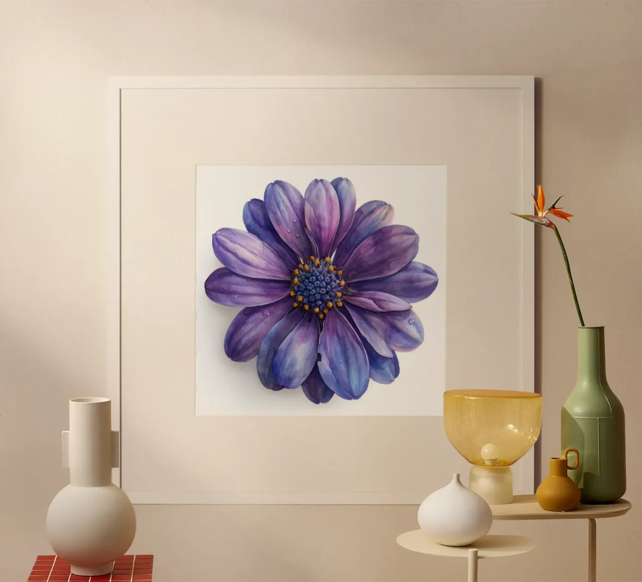 Osteospermum Flower 3 hahnemühle by Bold Blooms