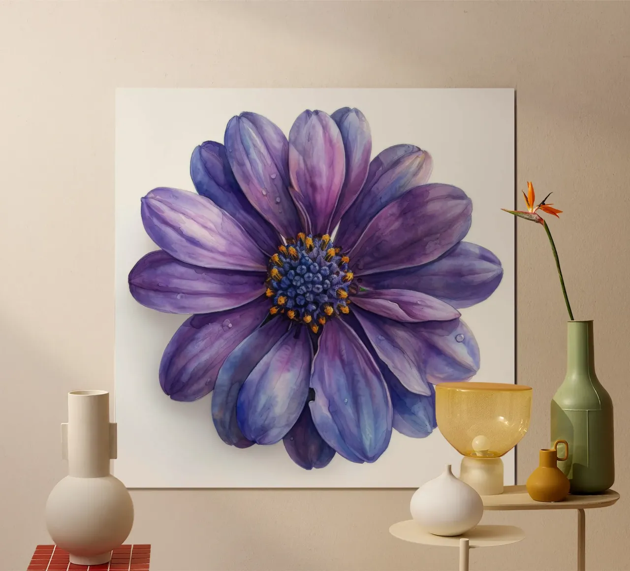 Osteospermum Flower 3 hahnemühle by Bold Blooms