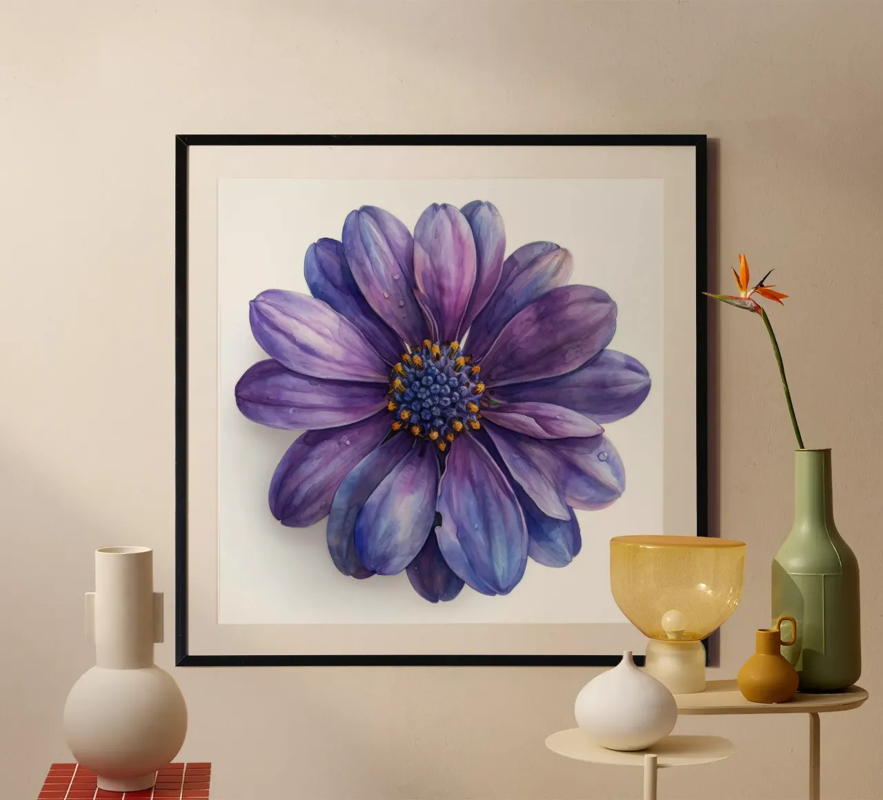 Osteospermum Flower 3 hahnemühle by Bold Blooms