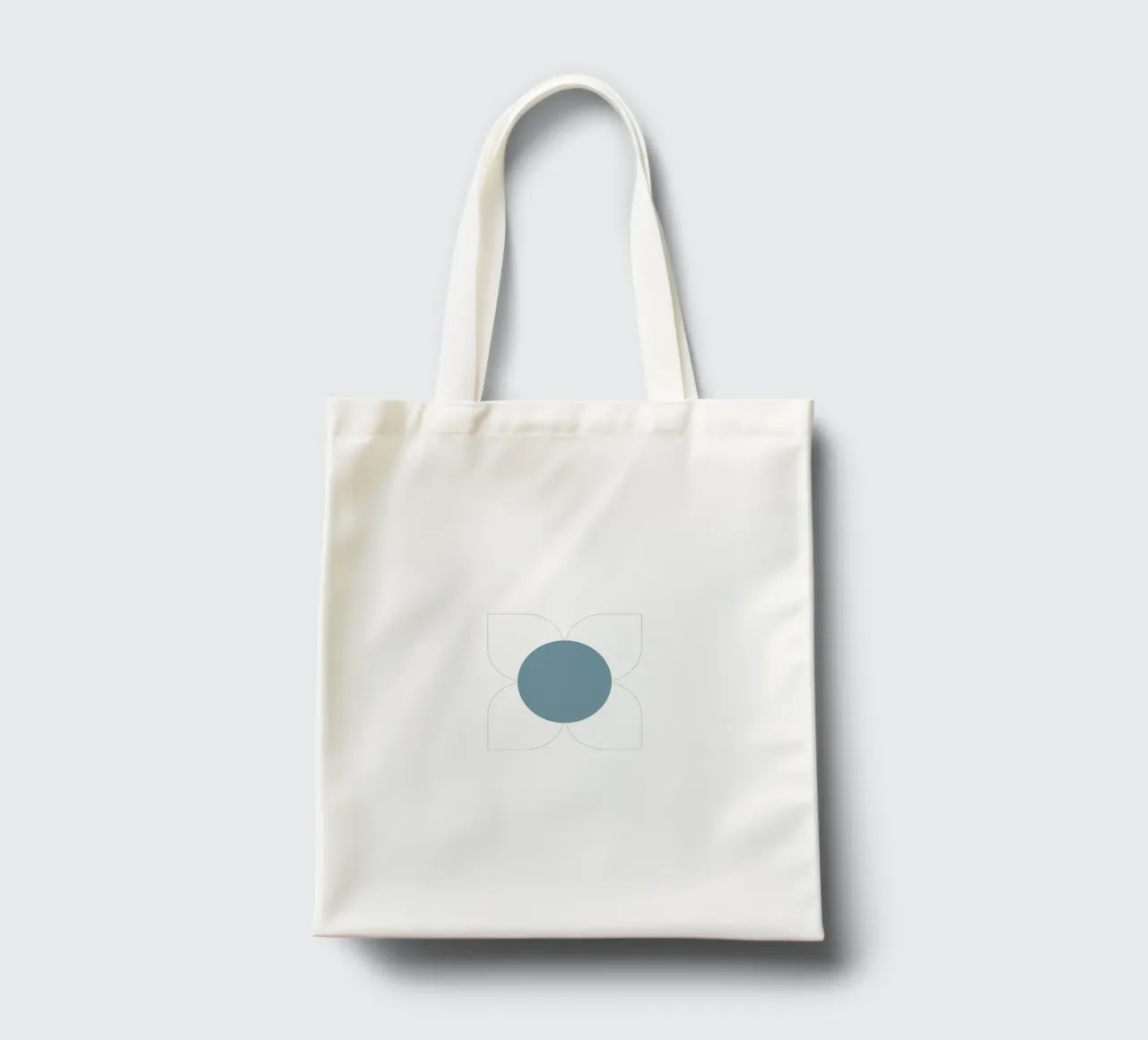Sage Bloom Harmony - Floreale geometrico moderno di metà secolo borsa in juta da susanacosta