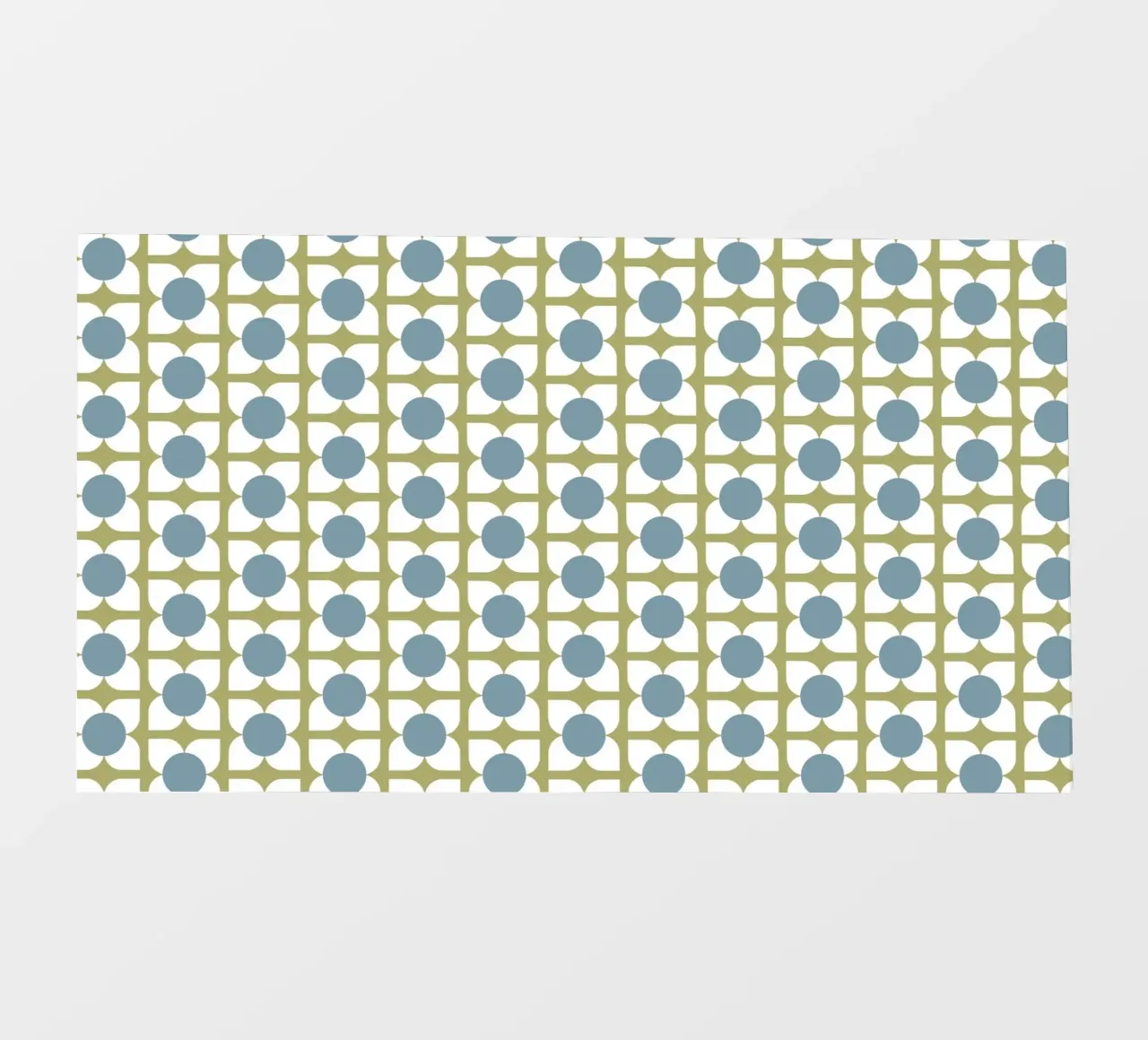 Sage Bloom Harmony - Mid Century Modern Geometric Floral photo wallpaper by susanacosta