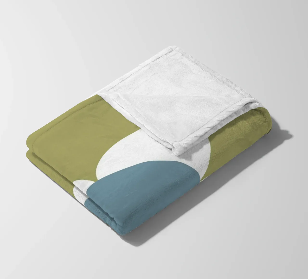 Sage Bloom Harmony - Floreale geometrico moderno di metà secolo coperta in pile da susanacosta