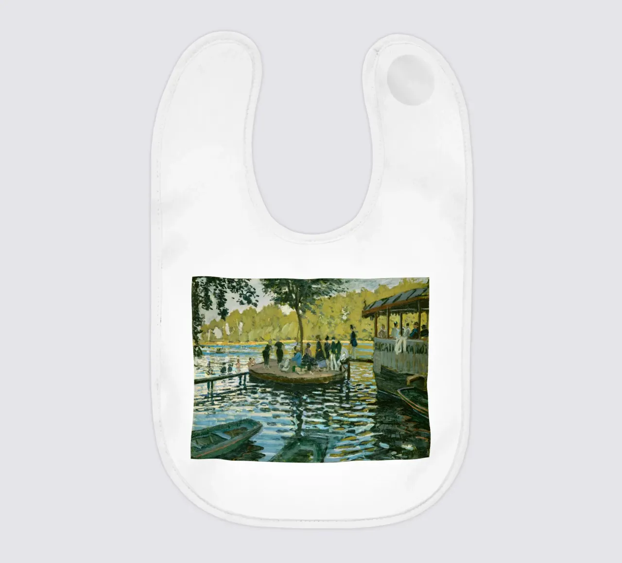 Claude Monet - The Frog Pond baby bib by Timeless Artworks