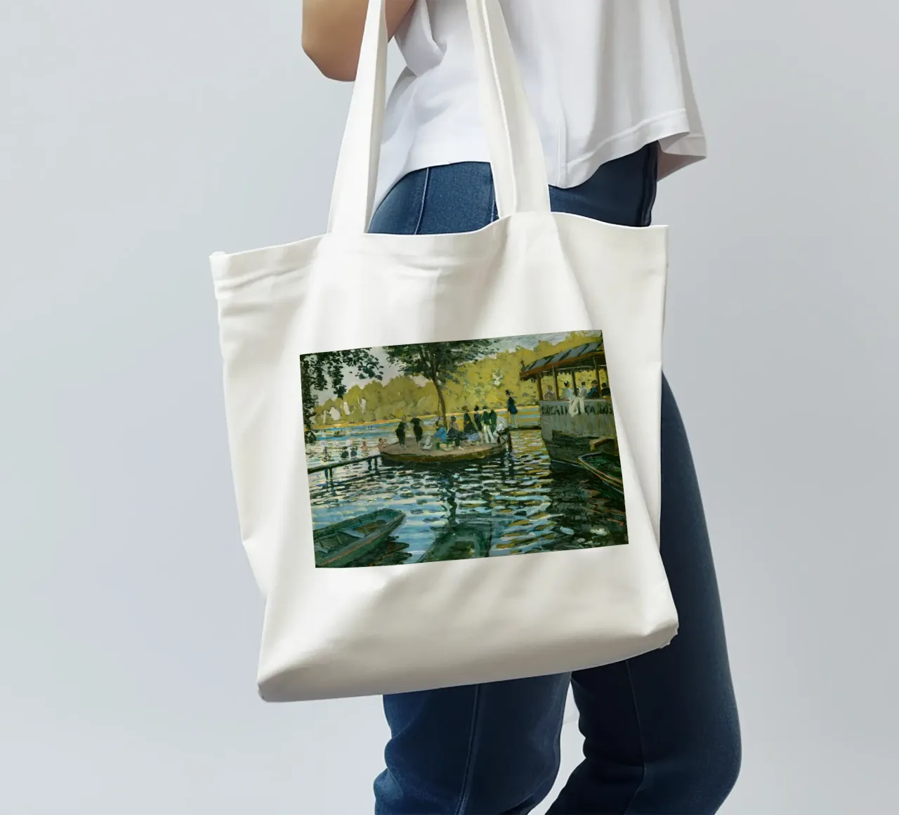Claude Monet - The Frog Pond tote bag by Timeless Artworks