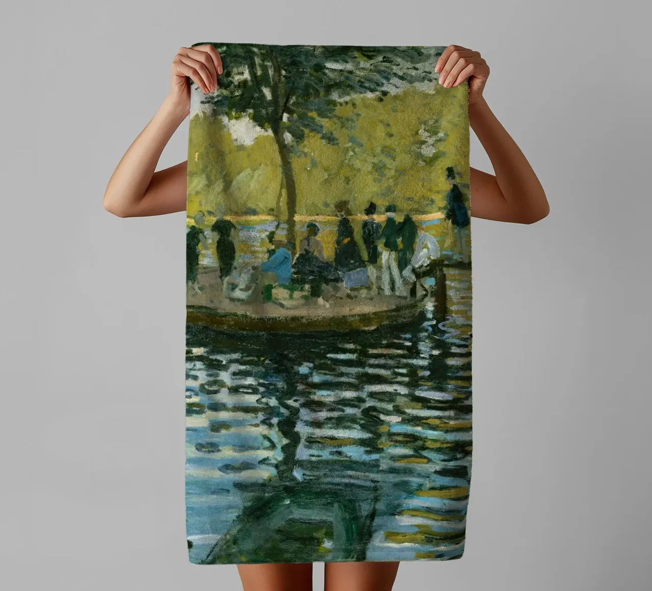 Claude Monet - Lo stagno delle rane asciugamano da bagno da Timeless Artworks