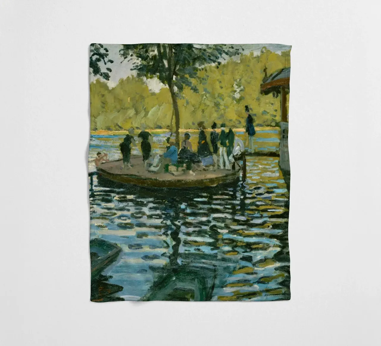 Claude Monet - The Frog Pond fleece blanket by Timeless Artworks