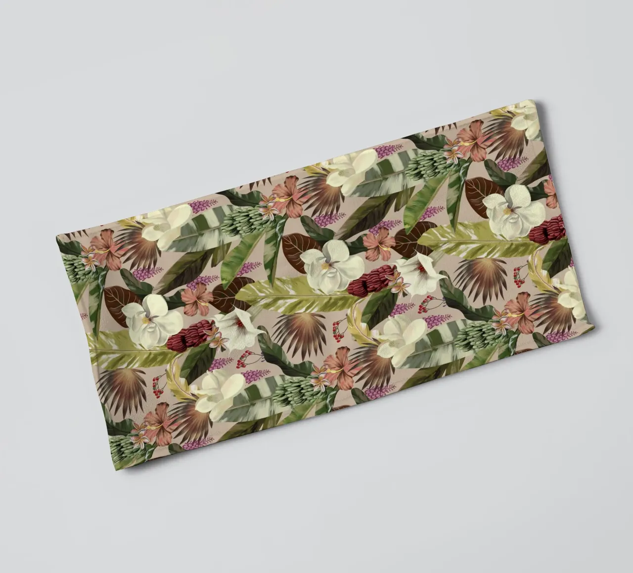 Tropical Summer breeze pattern asciugamano da bagno da anisillustration