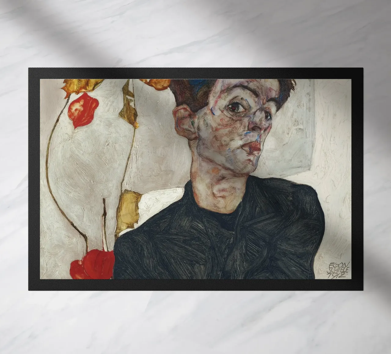 Egon Schiele - Autoritratto con Physalis zerbino da Timeless Artworks