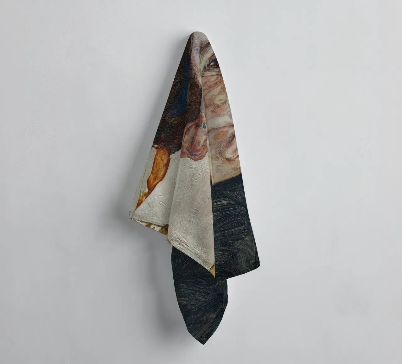 Egon Schiele - Self Portrait with Physalis towel by Timeless Artworks