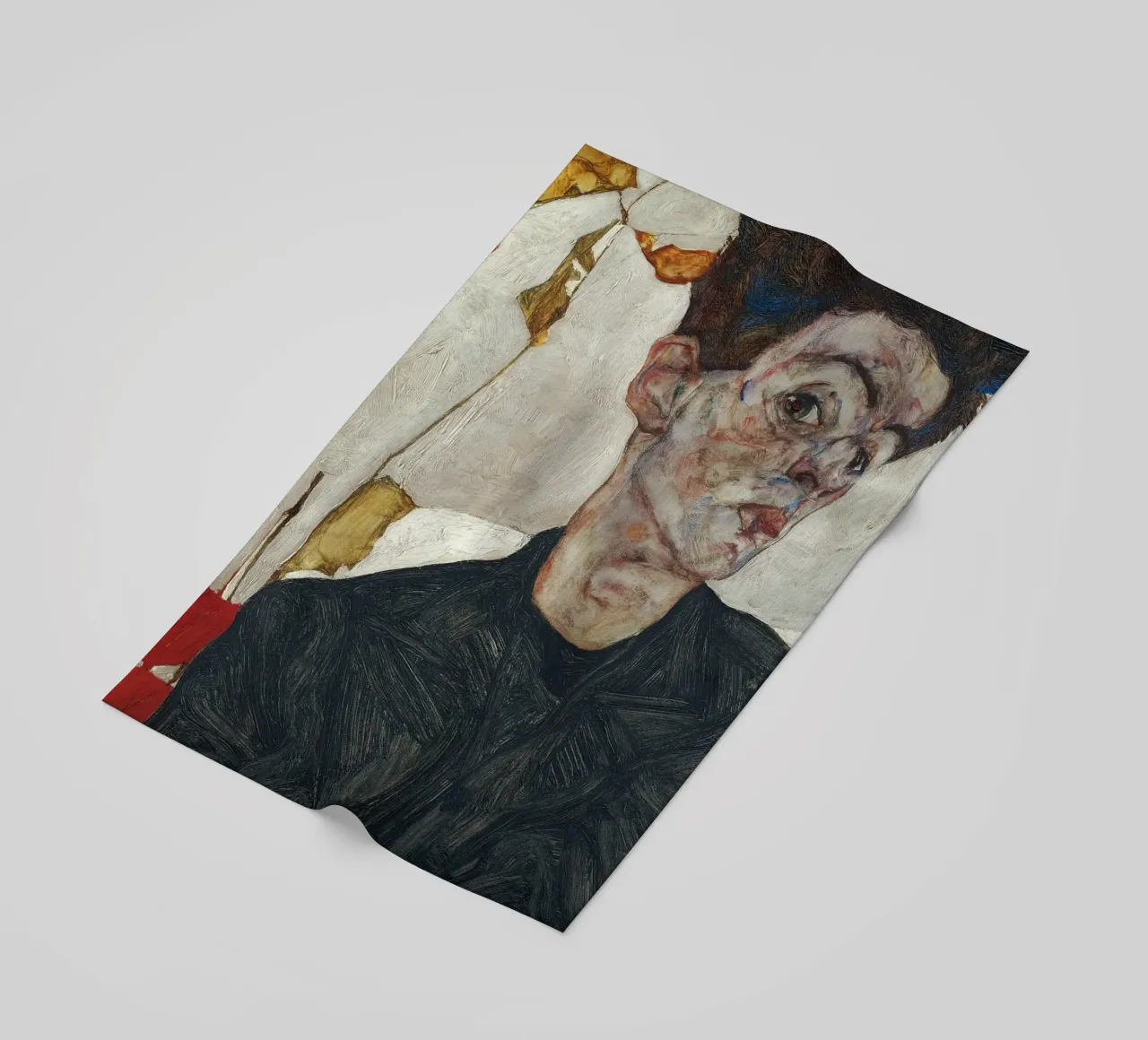 Egon Schiele - Autoritratto con Physalis telo mare da Timeless Artworks