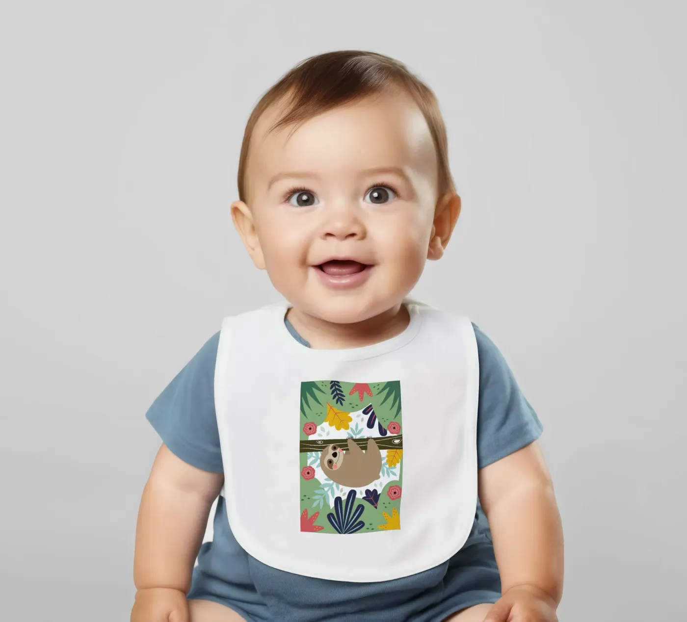 Sloth baby slabbetje van Karin Bijlsma