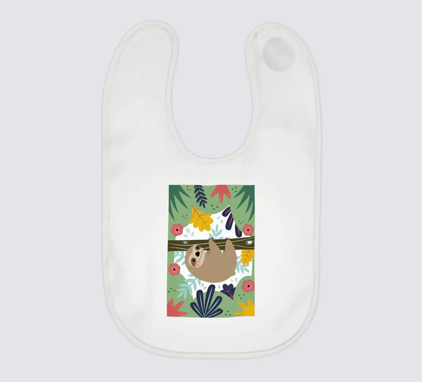 Sloth baby bib by Karin Bijlsma