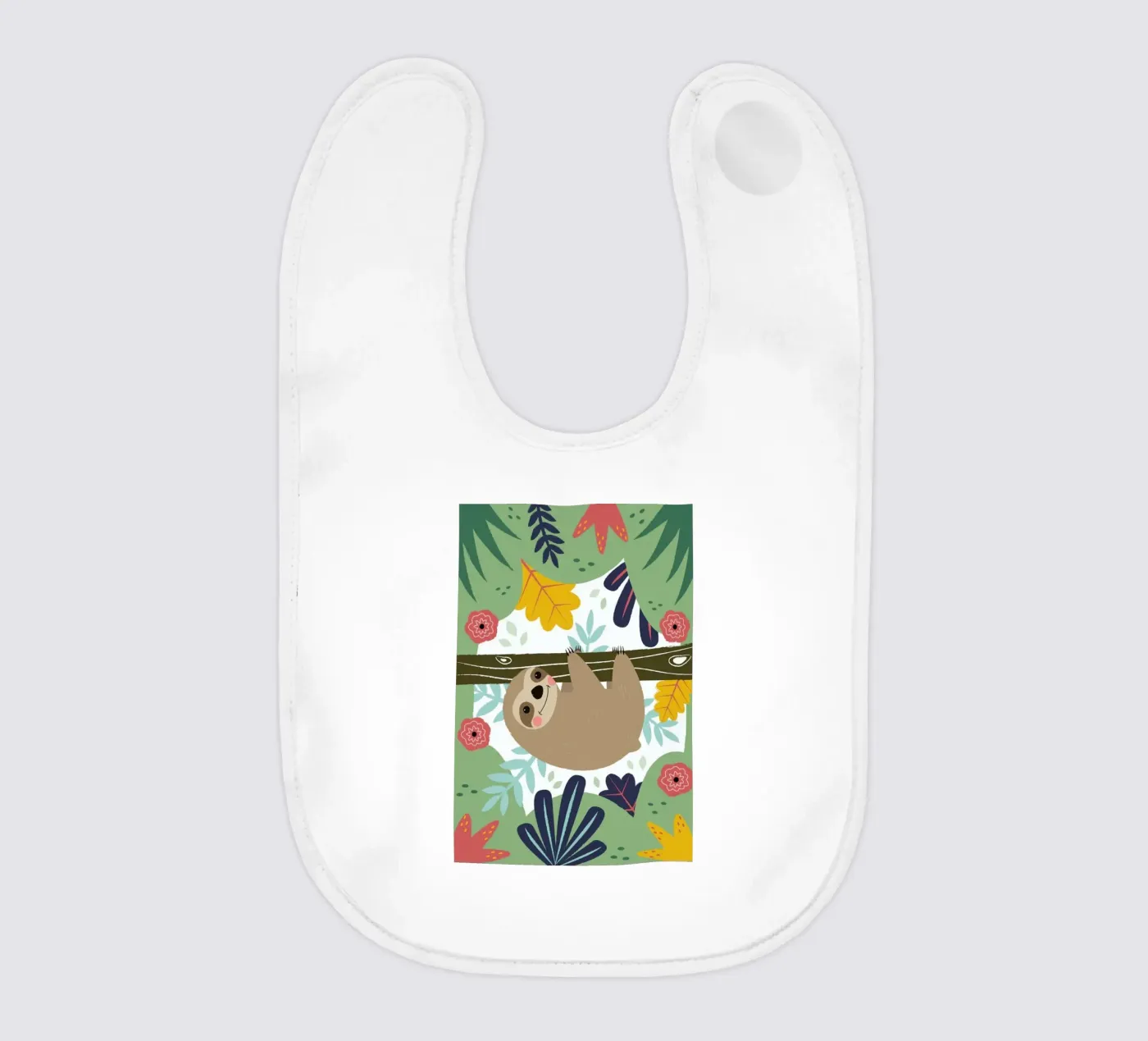 Sloth baby bib by Karin Bijlsma