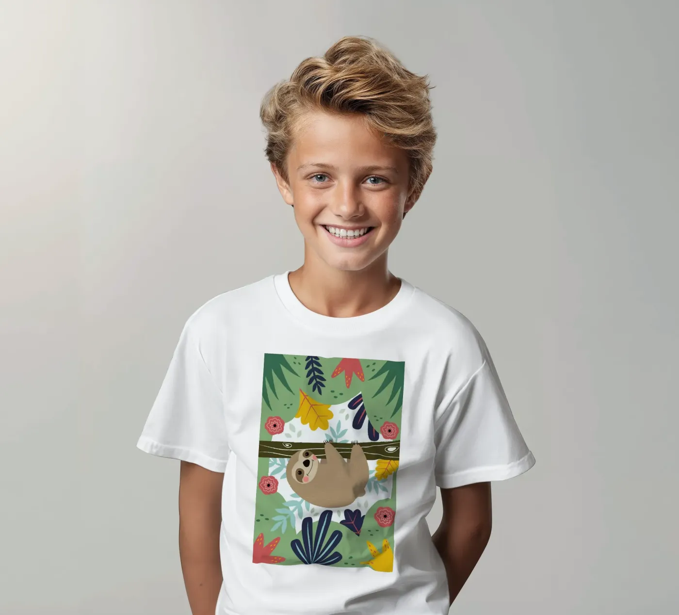 Sloth kinder t-shirt van Karin Bijlsma