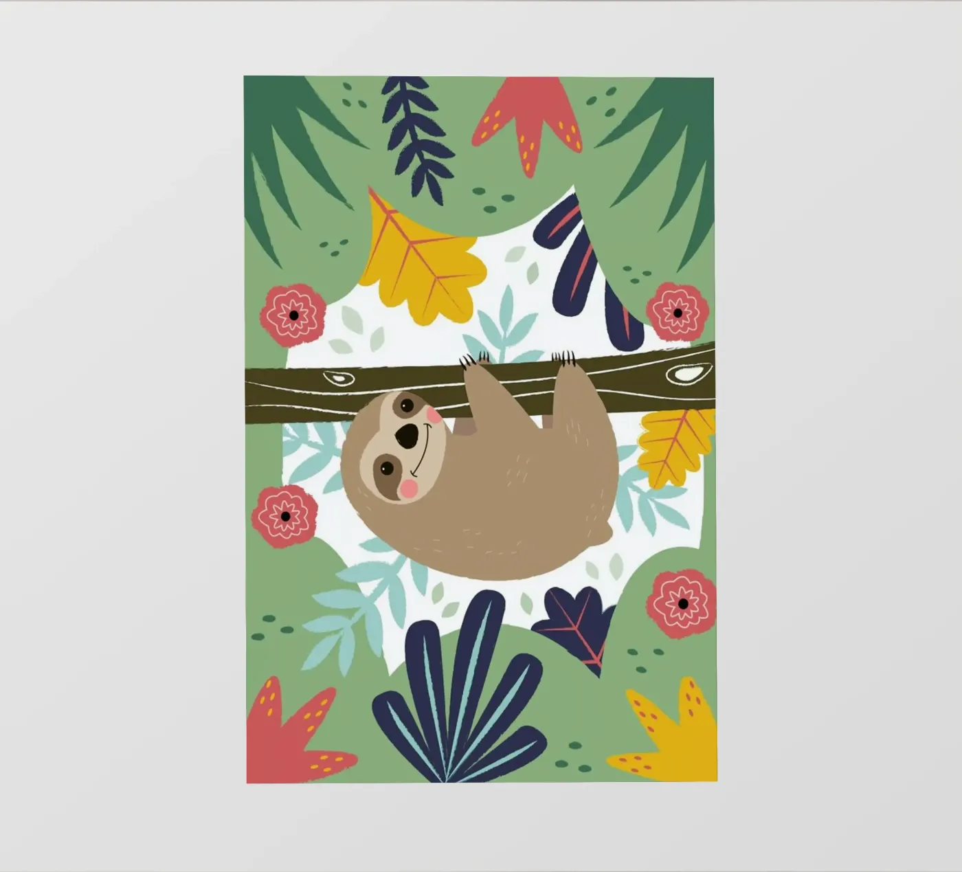 Sloth backlit folie van Karin Bijlsma