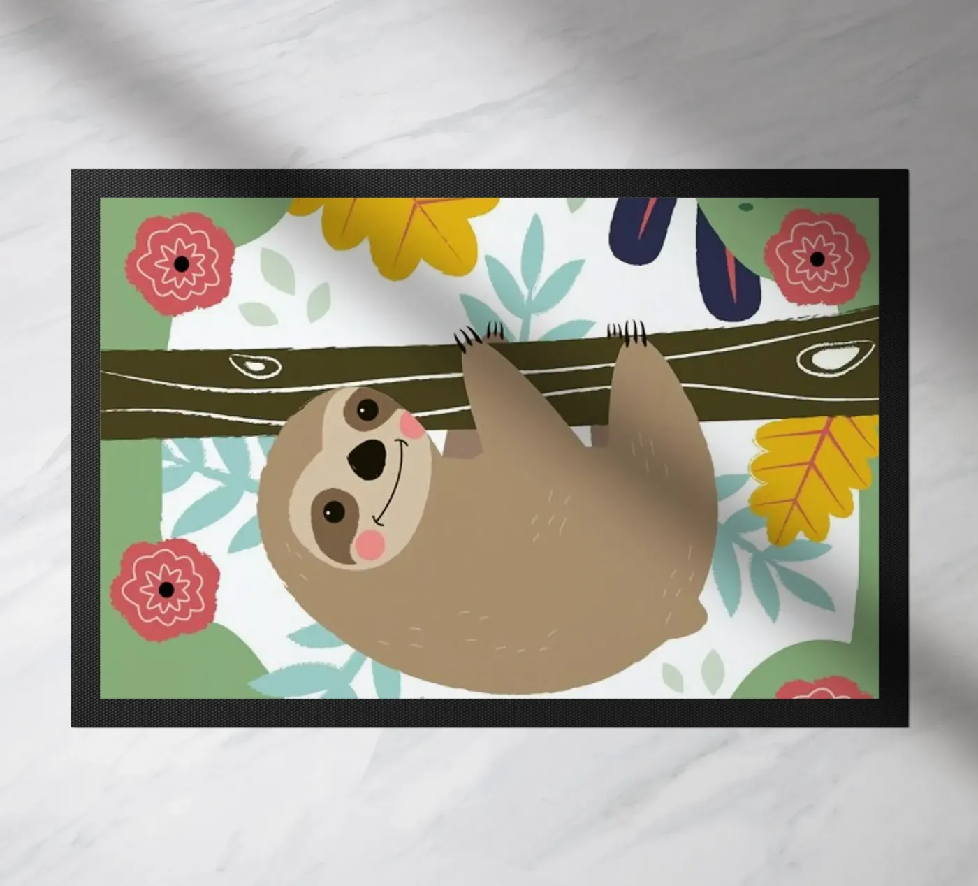 Sloth deurmat van Karin Bijlsma