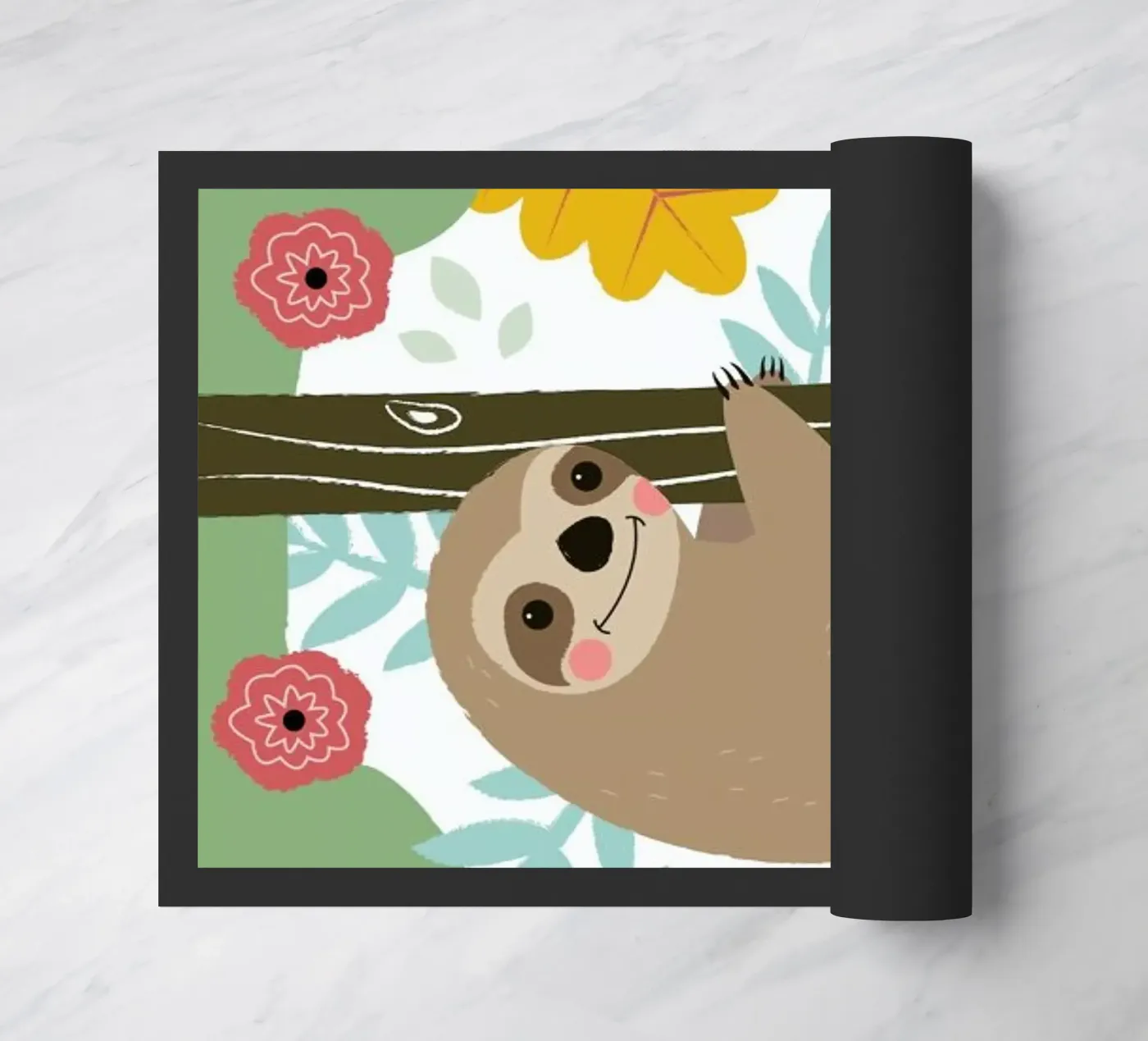 Sloth Fußmatte von Karin Bijlsma