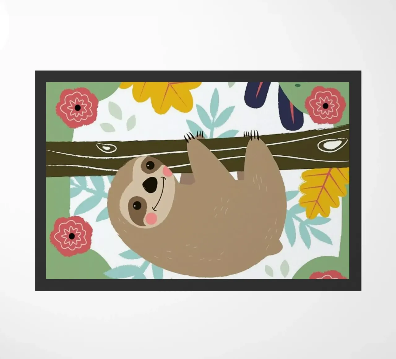 Sloth deurmat van Karin Bijlsma