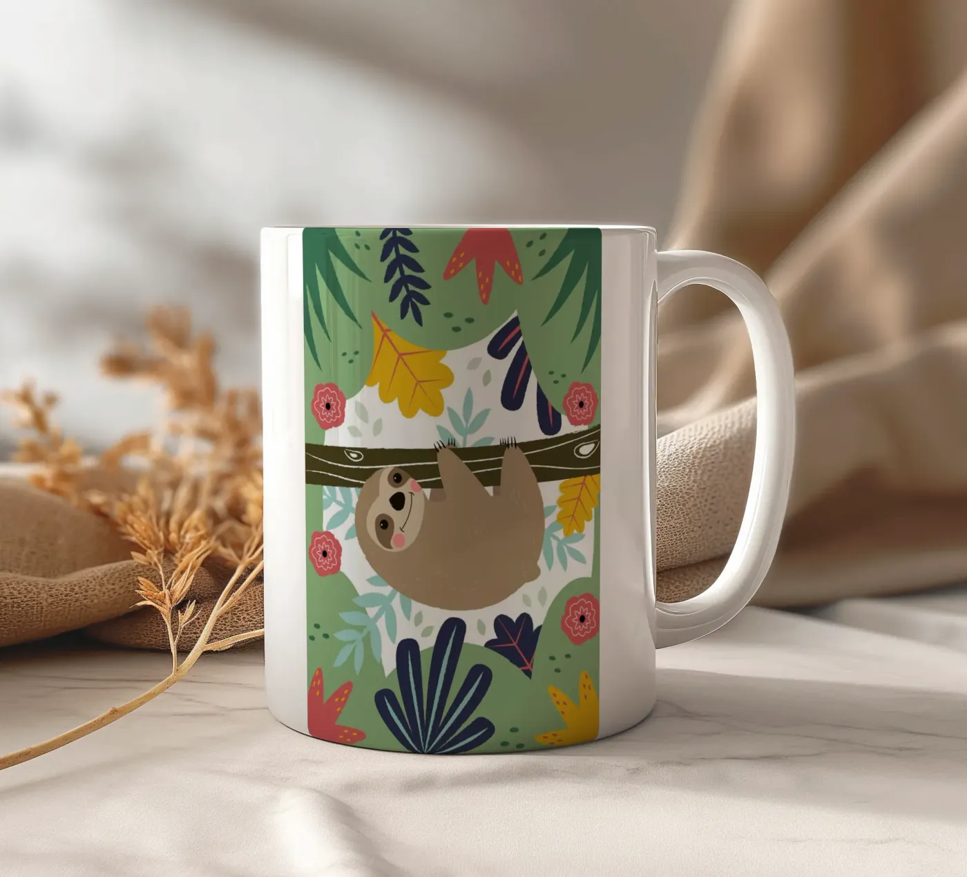 Sloth keramische mok van Karin Bijlsma