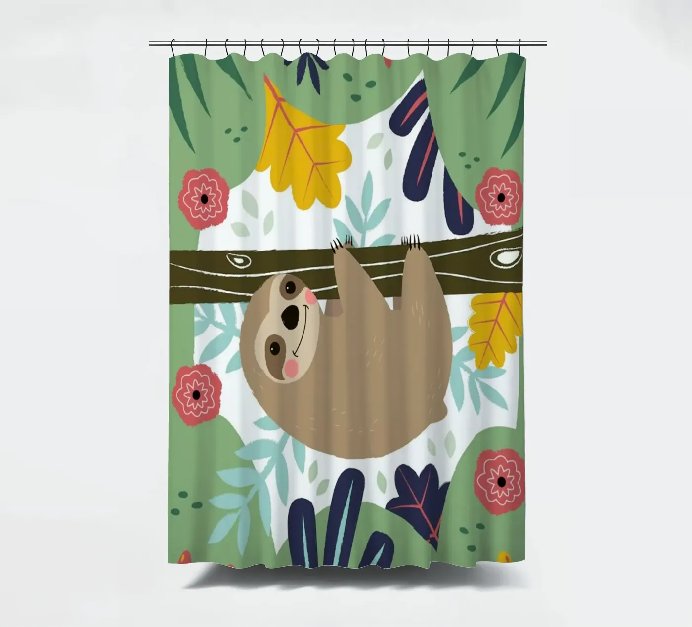 Sloth Duschvorhang von Karin Bijlsma