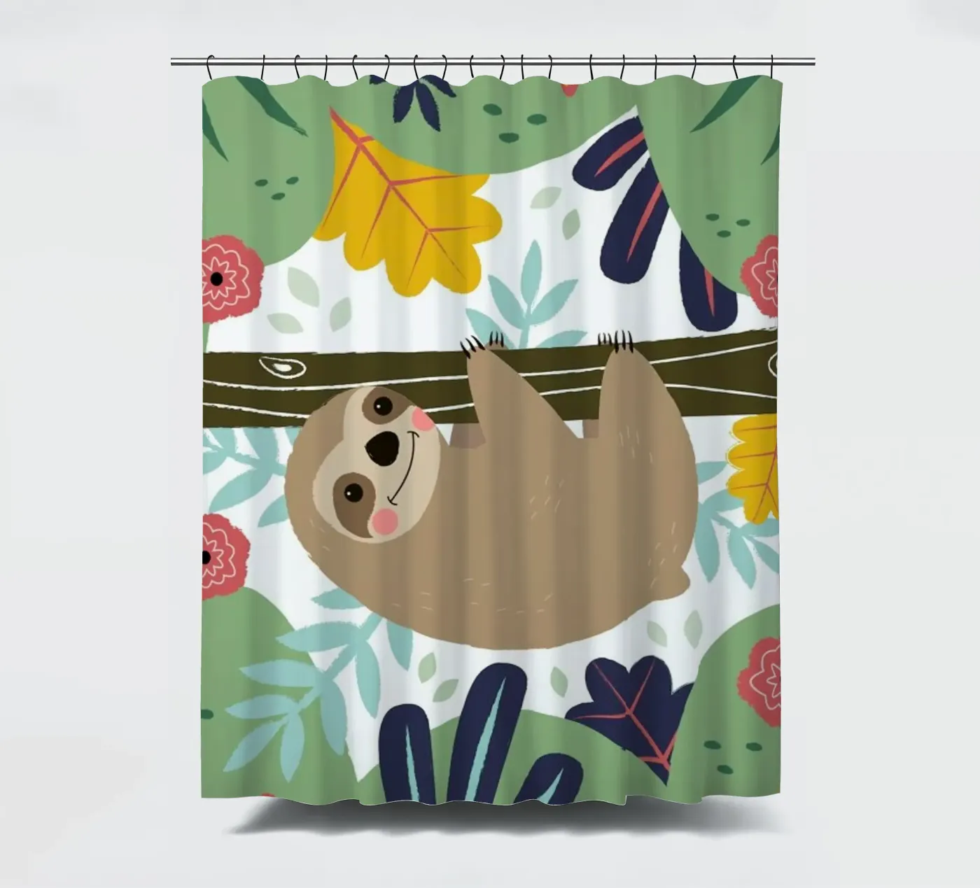 Sloth Duschvorhang von Karin Bijlsma