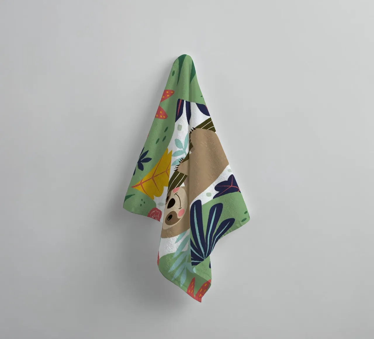 Sloth towel by Karin Bijlsma