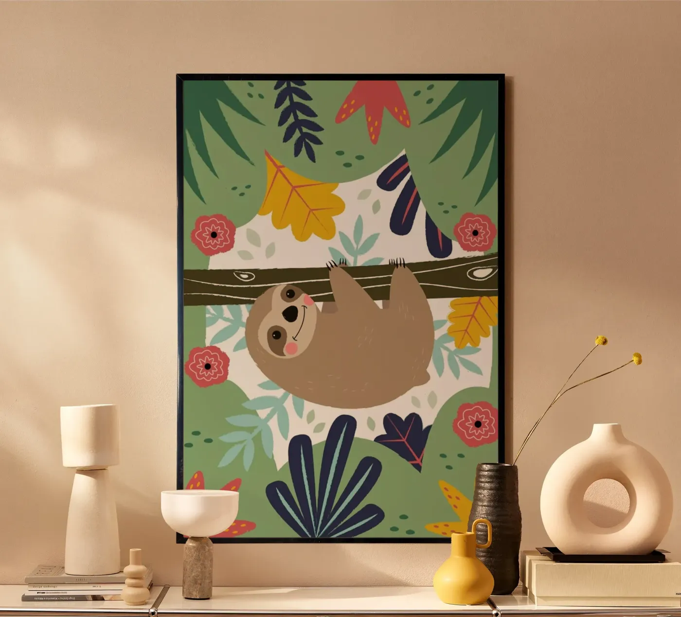 Sloth Poster von Karin Bijlsma