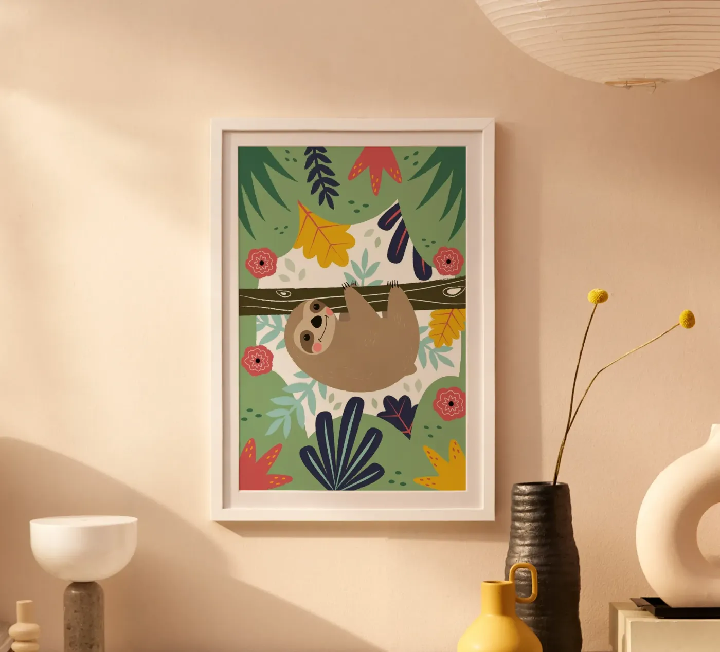 Sloth Poster von Karin Bijlsma